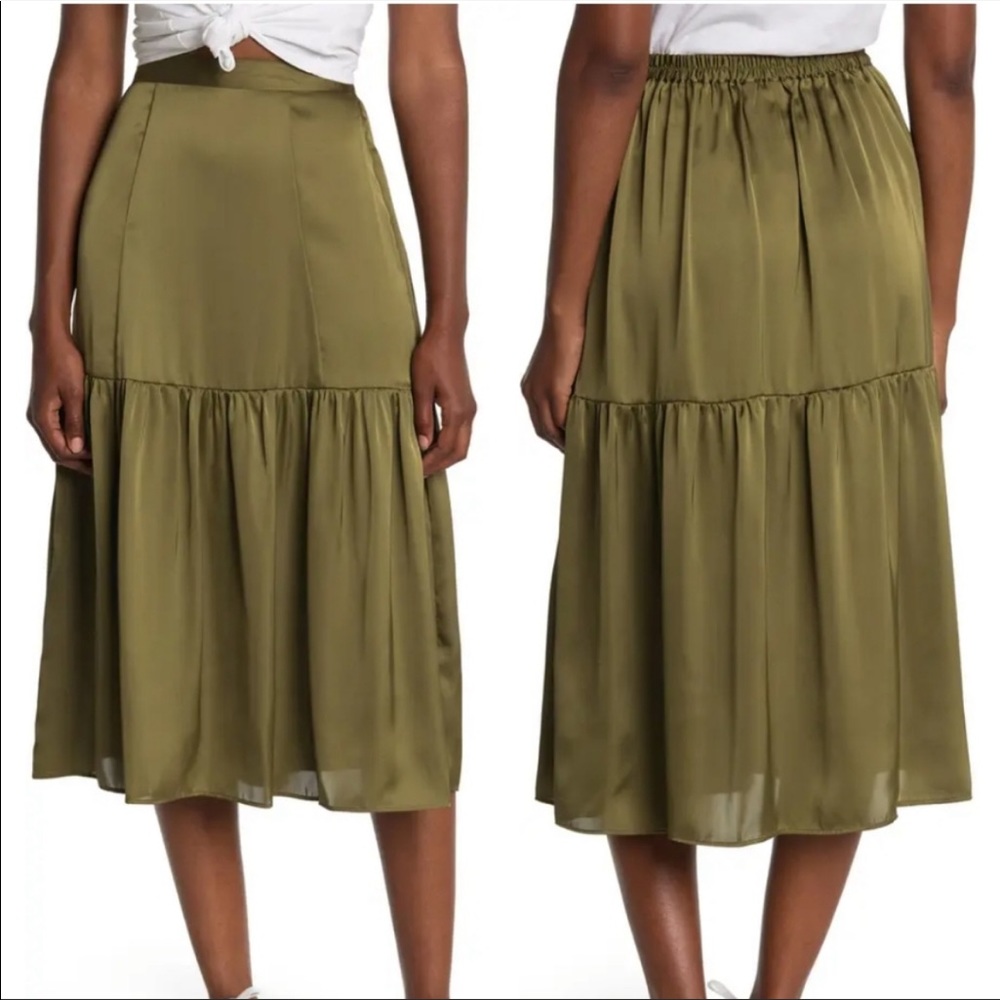 NWT Topshop Silky Midi Skirt